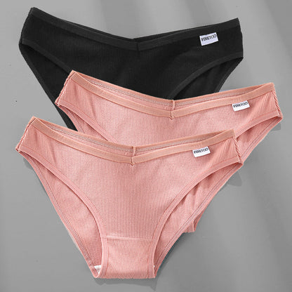 3PCS M-4XL Cotton Panties Female Underwear Sexy Women Briefs Ooho