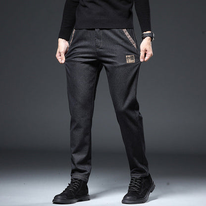 Embroidery Trend Slim Straight Pants Men Ooho
