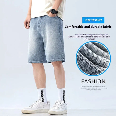 Versatile Casual Denim Shorts For Men Ooho