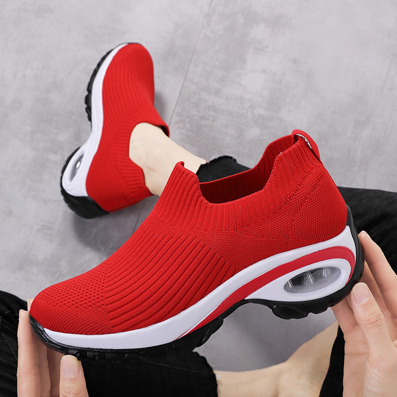 Sneakers Women Air Cushion Mesh Breathable Running Sports Shoes Ooho