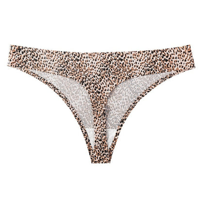Printed Breathable One Piece Low Waist Thong Women Ooho