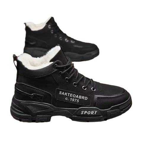 Martin Boots Fleece-lined Warm Waterproof Non-slip Snow Boots Men Ooho