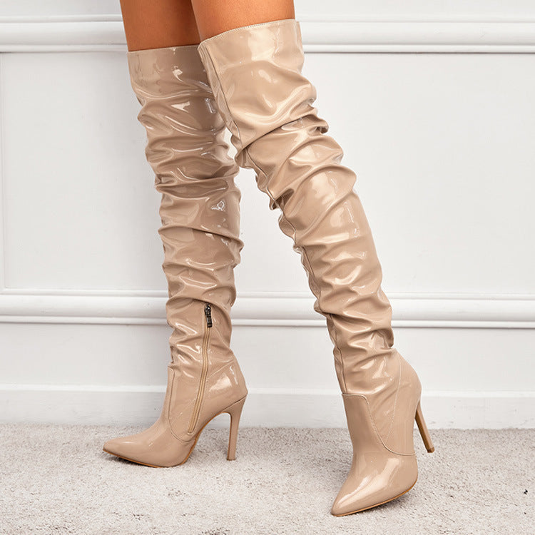 Knee High Long Boots Women Fashion Super High Heel Party Shoes Ooho