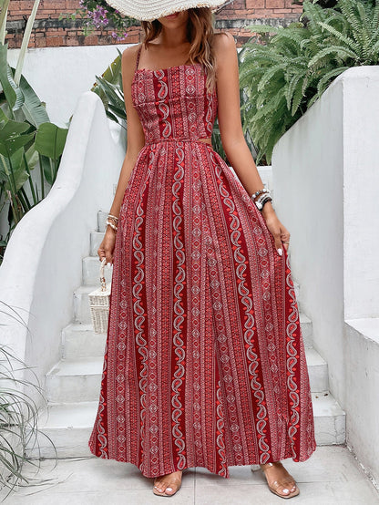 Slimming Bohemian Summer Slip Dress for Women | Trendy Casual Beach Dress Ooho