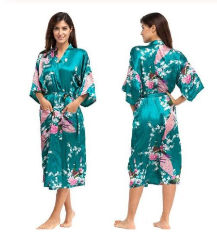 Satin Robes for Brides Wedding Robe Sleepwear Silk Ooho