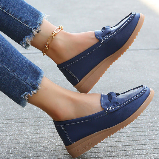 Women Flats Shoes Weave Design Soft Spring Summer Shoes Ooho