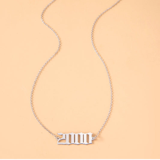 Year Number Necklaces For Women Birthday Date Gifts Ooho