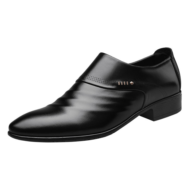 Casual pointed toe shoes men leather shoes men Ooho
