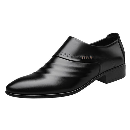 Casual pointed toe shoes men leather shoes men Ooho