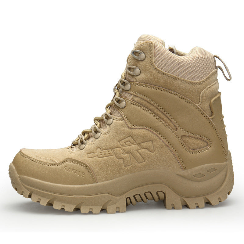 Large Size Army Fan Outdoor Hiking Shoes For Standing Boots Tactical Desert Shoes Military Boots Men Ooho