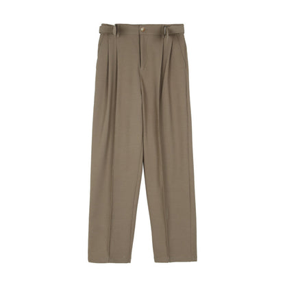 Non-iron Straight Suit Trousers Men Loose Casual Ooho