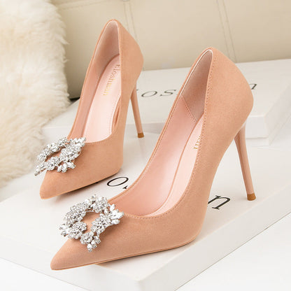 Women Pointed Toe Fashion High Heel Shoes Ooho