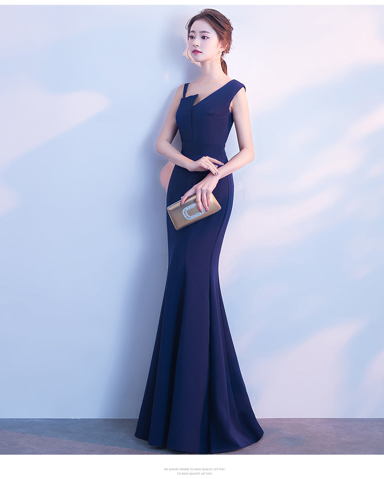 Elegant Fishtail A-Line Dress for Women | Slim Fit Flared Hem Dress Ooho