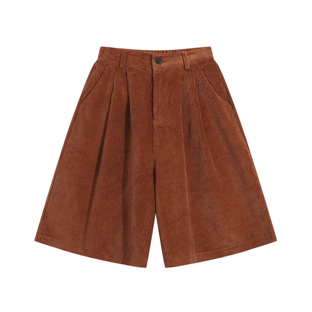 Fashion Personality Corduroy Loose Shorts Men Ooho