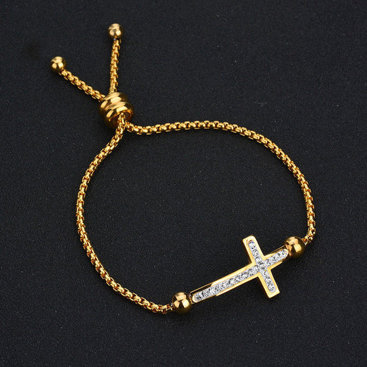 Micro Rhinestone Adjustable Bracelet For Women Ooho