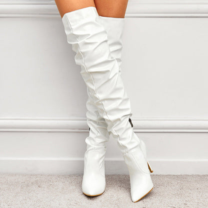 Knee High Long Boots Women Fashion Super High Heel Party Shoes Ooho