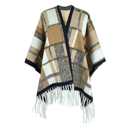 Tassel Cape and Shawl for Women – Elegant Fashion Cover-Up Ooho