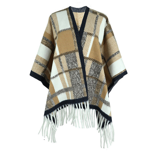 Tassel Cape and Shawl for Women – Elegant Fashion Cover-Up Ooho