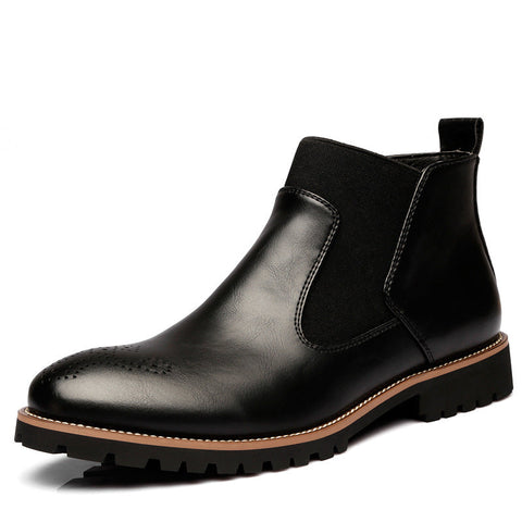 Brock Leather Boots Men Shoes Men Martin Boots Ooho