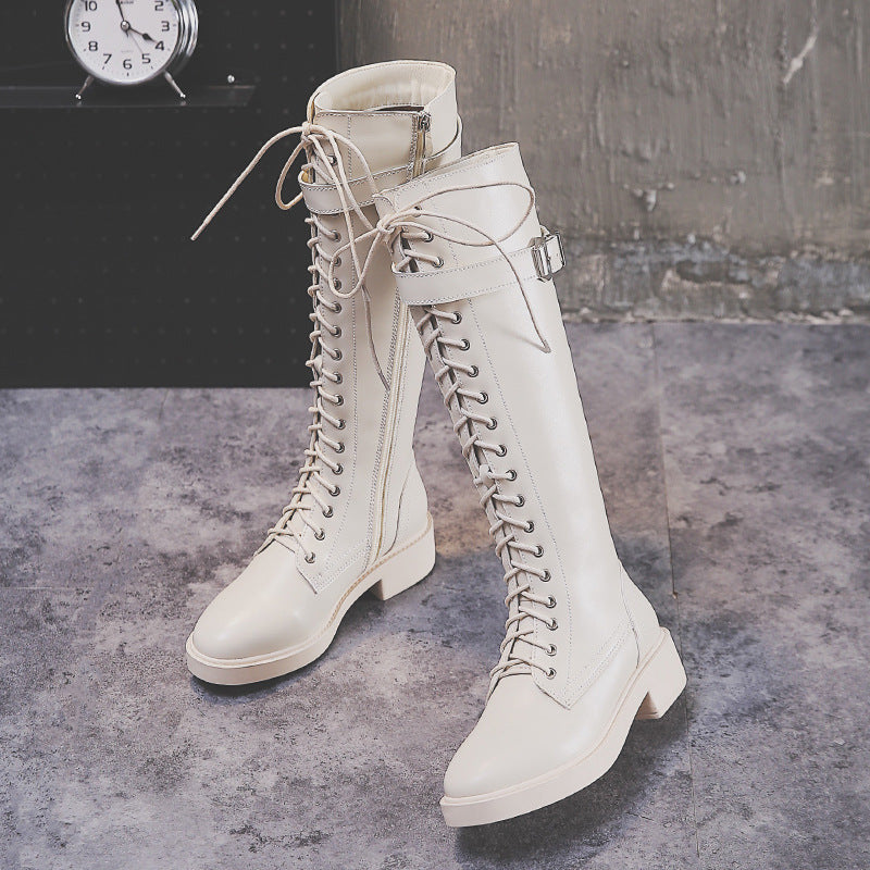 Women Long Boots High Boots Flat Boots Big Size Ooho