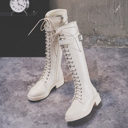 Women Long Boots High Boots Flat Boots Big Size Ooho