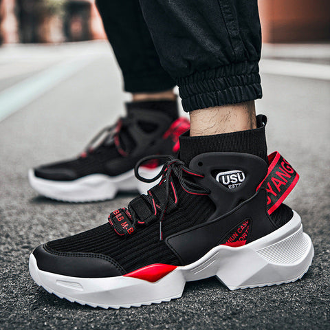 Flying knit socks basketball shoes men Ooho
