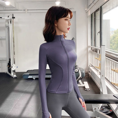 Women’s Summer Sun Protection Yoga Jacket – Lightweight Sports Coat for Outdoor Fitness Ooho