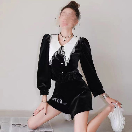 Women’s Pleated Top & Shorts Set | Stylish Two-Piece Summer Outfit Ooho