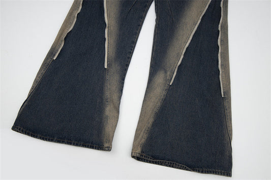 Fashion Inkjet Zipper Jeans For Men Ooho