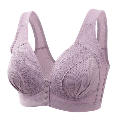 Bras For Women Front Closure Button Bra Wireless Bralette Push Up Brassiere Bra Tube Top Vest Underwear Ooho