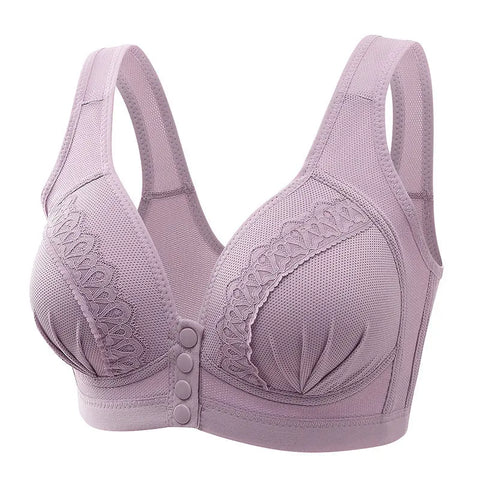 Bras For Women Front Closure Button Bra Wireless Bralette Push Up Brassiere Bra Tube Top Vest Underwear Ooho