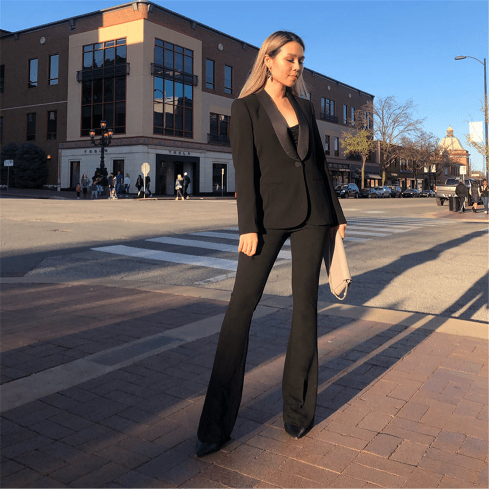 Women’s High-Waisted Casual Flared Pants | Professional & Stylish Ladies Trousers Ooho