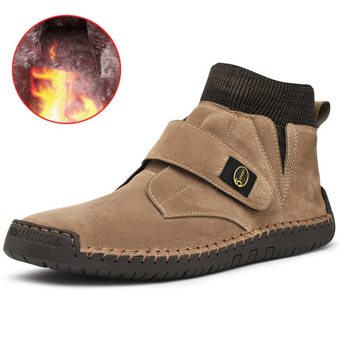 Velcro Shoes Men Ankle Boots Winter Sock Trainer Boots High Quality Ooho