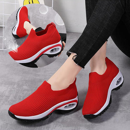 Sneakers Women Air Cushion Mesh Breathable Running Sports Shoes Ooho