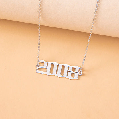 Year Number Necklaces For Women Birthday Date Gifts Ooho