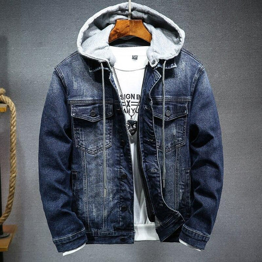 Thick denim jacket men Ooho