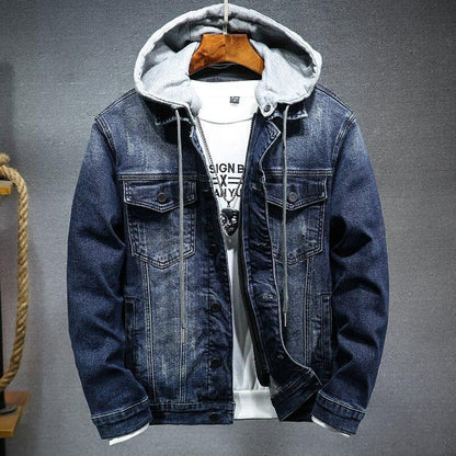 Thick denim jacket men Ooho