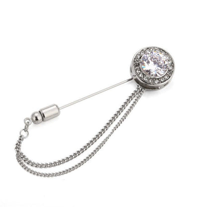 Men's Classy Noble Jewelry Brooches Men&Women Suit Shawl Lapel Pins Corsage Hat Shirt Collar Breastpin Party Daily Accessory Ooho
