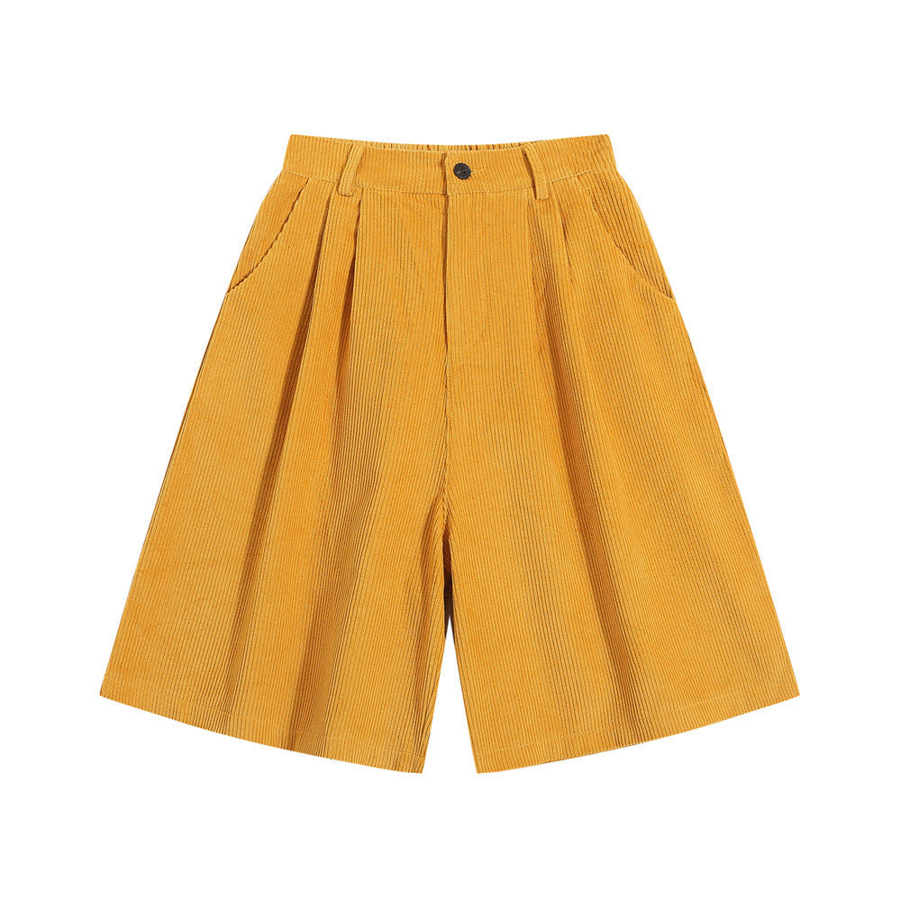 Fashion Personality Corduroy Loose Shorts Men Ooho