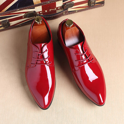 Men Leather Shoes Men Business Casual Dress Shoes Business Casual Leather Shoes Slip-on Black Driving Shoe For Men Ooho