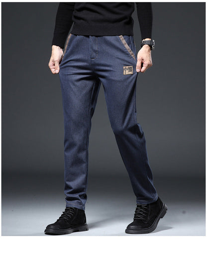 Embroidery Trend Slim Straight Pants Men Ooho
