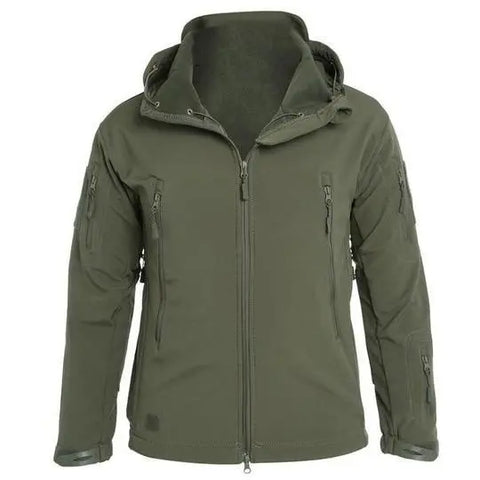 Soft Shell Jacket Men Windproof Hooded Jacket Ooho