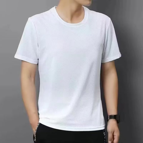 Short-sleeved T-shirt Summer Men Leisure Set Teenagers Student Sports Suit Junior High School Running Two-piece Suit Ooho