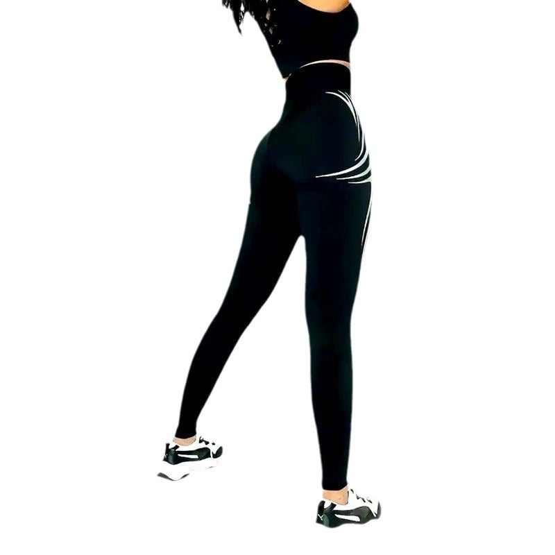 New Seamless Black Yoga Pants for Women – High Waist Slim Fit Workout Leggings for Gym, Running & Fitness Ooho