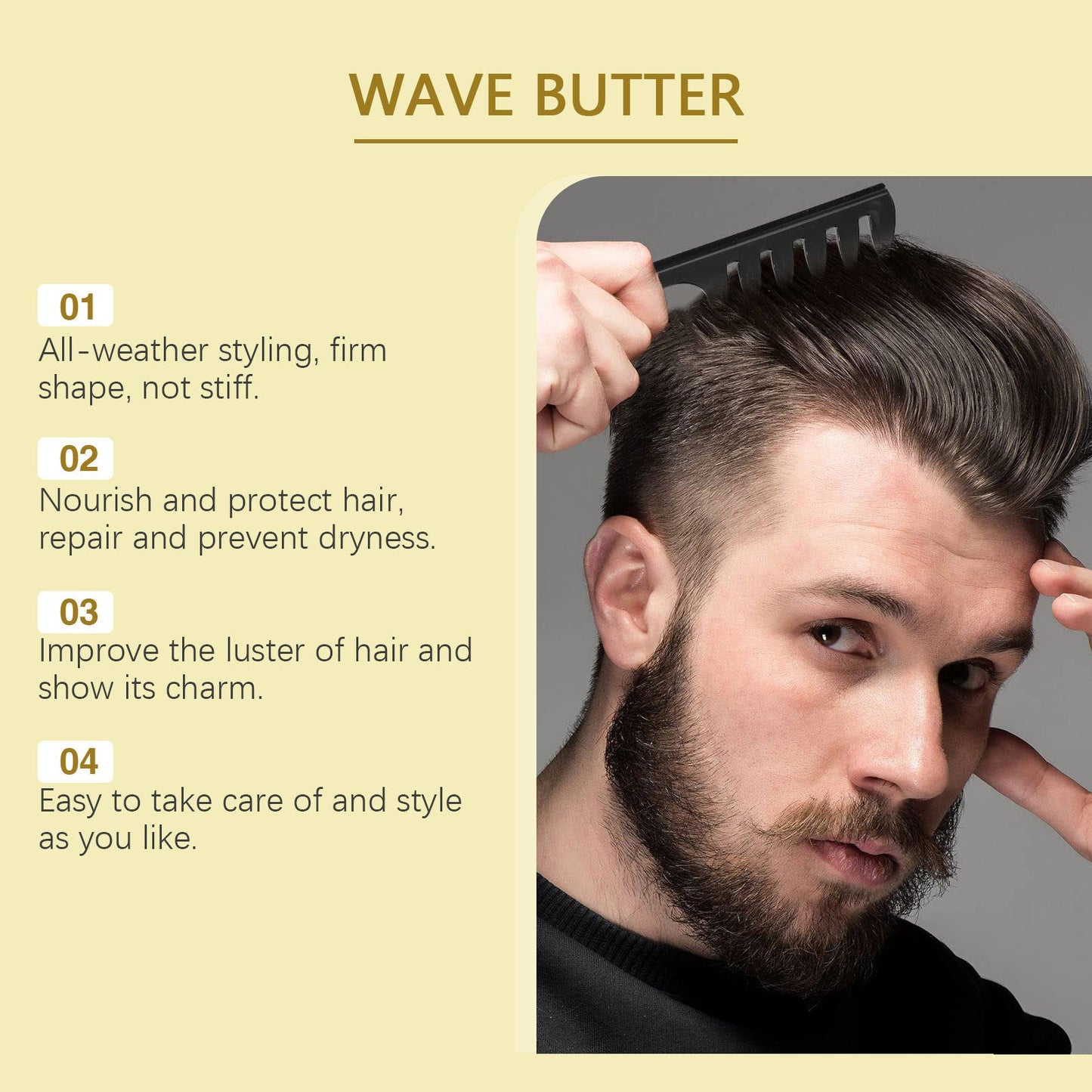 Men's Hair Care Shaping Wave Hair Oil Ooho