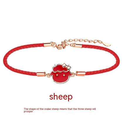 Zodiac Red Rope Bracelet For Women Ooho