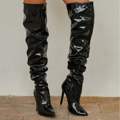 Knee High Long Boots Women Fashion Super High Heel Party Shoes Ooho
