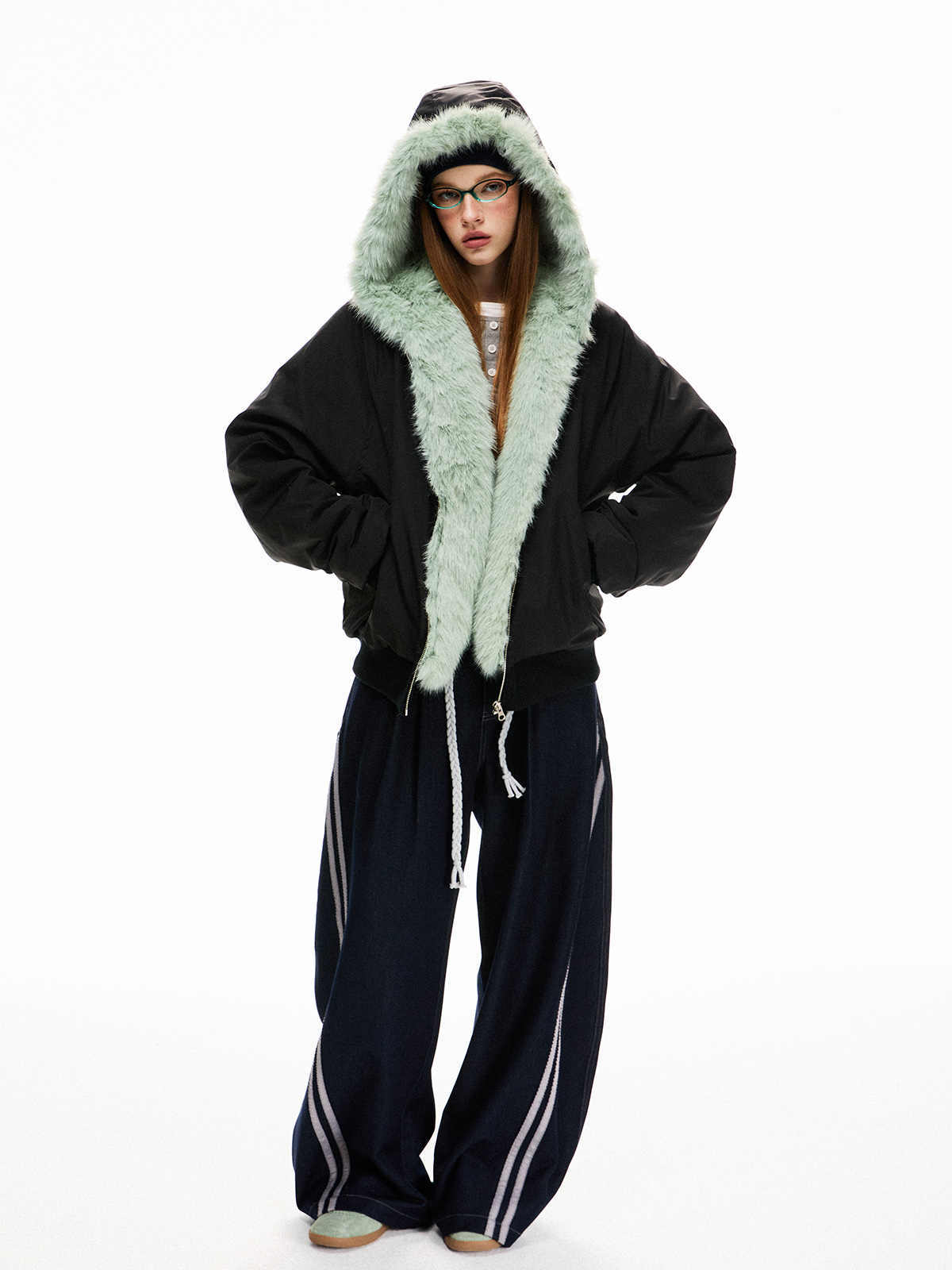 Women's Loose Fleece-Lined Cotton Parka – Warm Winter Top Coat Jacket Ooho