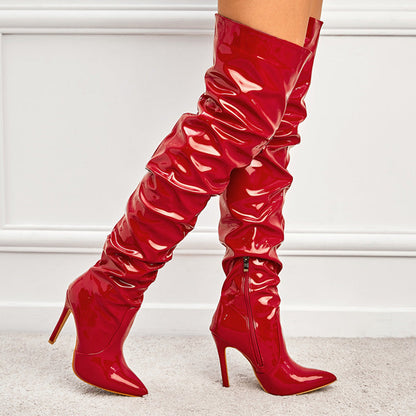 Knee High Long Boots Women Fashion Super High Heel Party Shoes Ooho