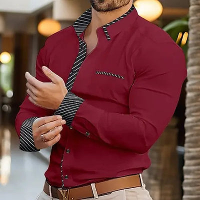 Loose Casual New Long Sleeve Shirt Coat For Men Ooho